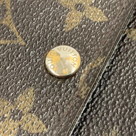  LOUIS VUITTON ルイヴィトン モノグラム ポシェット ポルト モネ クレディ 二つ折り長財布 M61725 ブラウン 現状渡し ジャンク品