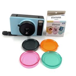 〇〇 TAKARATOMY タカラトミー インスタントカメラ Pixtoss+専用カラーフィルターセット ソーダブルー Bランク