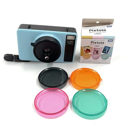  TAKARATOMY タカラトミー インスタントカメラ Pixtoss+専用カラーフィルターセット ソーダブルー