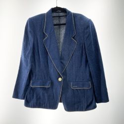 〇〇 LEONARD レオナール レディース ジャケット サイズ15AR デニム Bランク