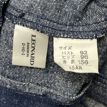  LEONARD レオナール レディース ジャケット サイズ15AR デニム