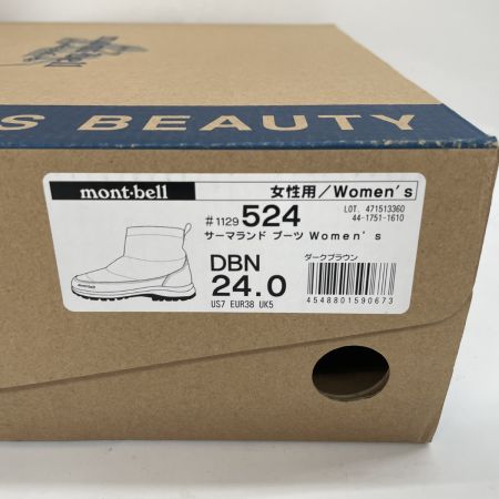  mont･bell モンベル レディース サーマランド ブーツ サイズ24cm 1129524 ブラウン