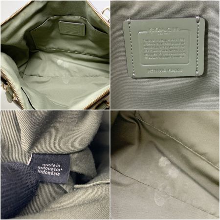  COACH コーチ シグネチャー トートバッグ ハンドバッグ F29208 ブラウン×オリーブ x グリーン