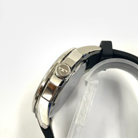  TECHNOS テクノ クロノグラフ メンズ クォーツ 腕時計 T8637SB シルバー x ブラック