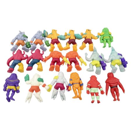   デアゴスティーニ ストレッチーズ パワーミュータント 19体