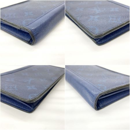  LOUIS VUITTON ルイヴィトン タイガラマ ポルトフォイユ ブラザ 二つ折り長財布  M30297 ネイビー