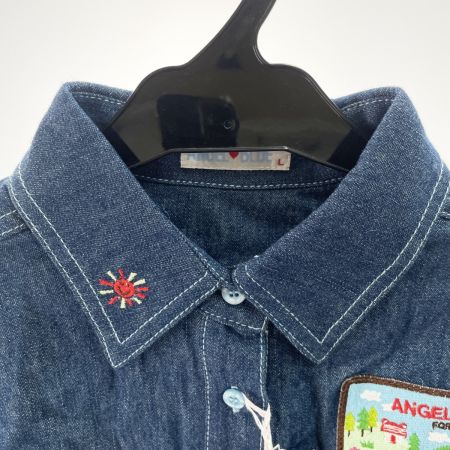  ANGEL BLUE エンジェルブルー キッズ  シャツ デニム サイズ160cm ブルー