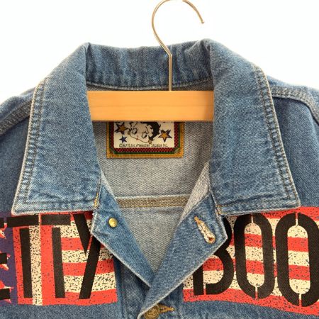   BETTY BOOP ベティー ブープ ベティちゃん プリント レディース デニムジャケット ブルー
