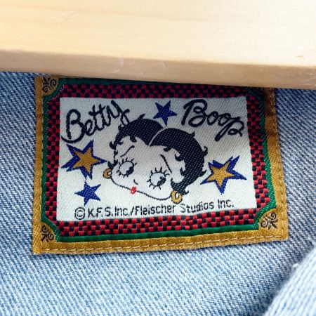   BETTY BOOP ベティー ブープ ベティちゃん プリント レディース デニムジャケット ブルー