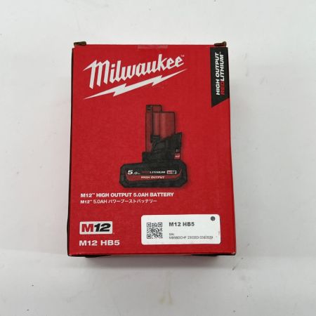  Milwaukee パワーブースト バッテリー M12 HB5 JP 電池パック M12HB5 未使用品