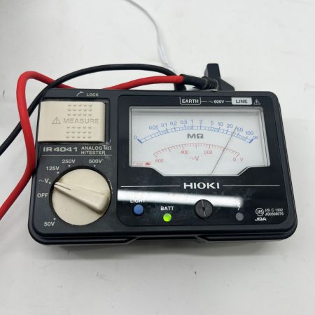  HIOKI 絶縁抵抗計 4レンジ アナログメグオームハイテスタ  IR4041