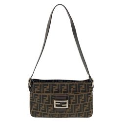 〇〇 FENDI フェンディ ズッカ マンマバケット セミショルダーバッグ  2288-26566-008 ブラウン Bランク
