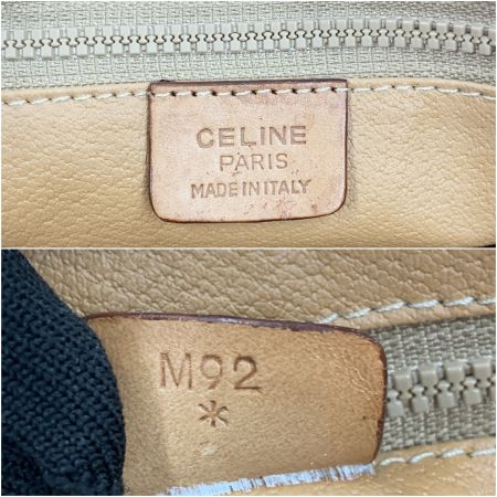  CELINE セリーヌ マカダム柄 トリオンフ クラッチバッグ セカンドバッグ M92 ブラウン