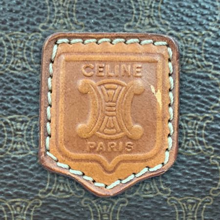  CELINE セリーヌ マカダム柄 トリオンフ クラッチバッグ セカンドバッグ M92 ブラウン