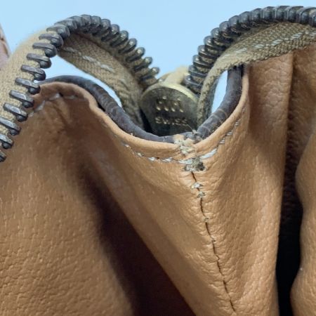  CELINE セリーヌ マカダム柄 トリオンフ クラッチバッグ セカンドバッグ M92 ブラウン