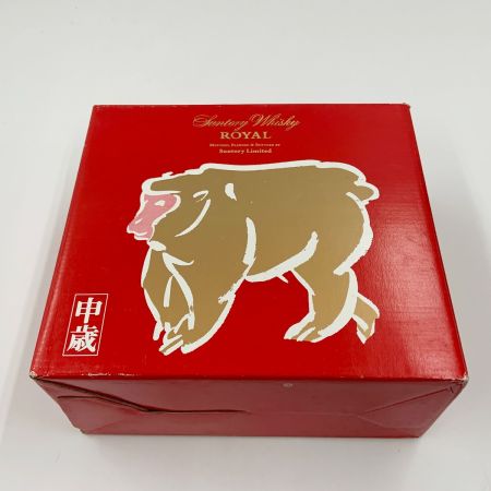 【北海道内限定発送】 ROYAL サントリーローヤル 干支 ボトル 申歳 猿 サル ウイスキー 600ml 43% 未開栓