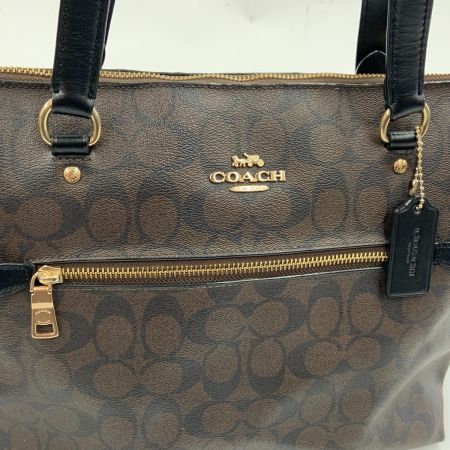  COACH コーチ ラグジュアリー シグネチャー ギャラリートート トートバッグ F79609 ブラウン
