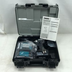 ◇◇ MAKITA マキタ 工具 インパクトドライバ 未使用品(S) 充電器・充電池1個・ケース付 TD173D ブルー Sランク