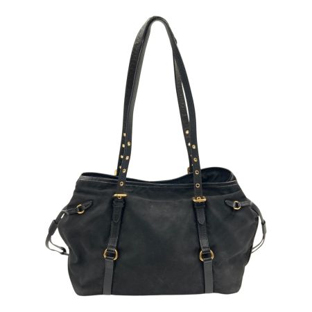  PRADA プラダ ショルダー トート ナイロン レザー ショルダーバッグ 180 ブラック 現状渡し ジャンク品