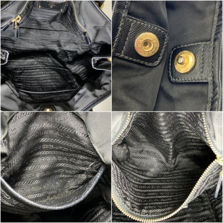  PRADA プラダ ショルダー トート ナイロン レザー ショルダーバッグ 180 ブラック 現状渡し ジャンク品