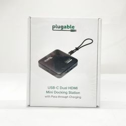 〇〇 Plugable USB-C Dual HDMI Mini Docking Station USBC-6950PDZ 未開封品 Nランク