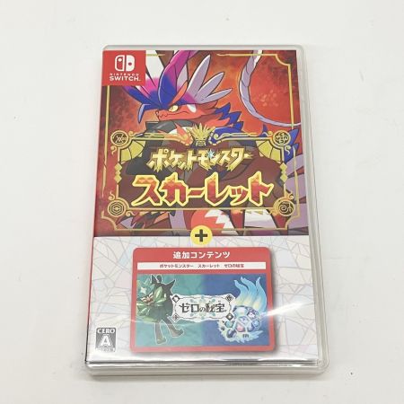  Nintendo ニンテンドウ ポケットモンスター スカーレット+ゼロの秘宝 switch ゲームソフト