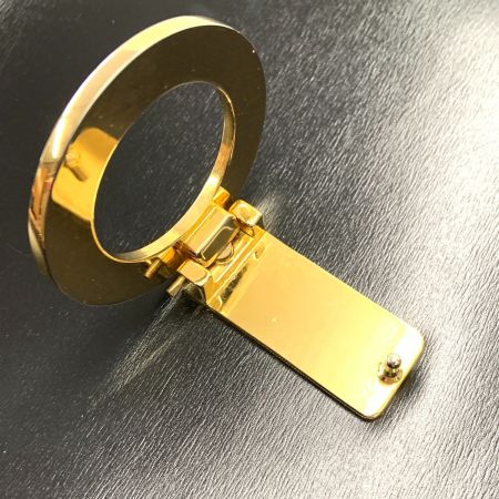  CELINE セリーヌ トップハンドル サークルロゴ ハンドバッグ F-21305 ブラック