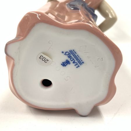  LLADRO リヤドロ 麦わら帽子を持つ少女 フィギュリン オブジェ 置物 陶器人形