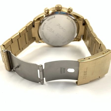  FOSSIL フォッシル クロノグラフ クォーツ 腕時計 BQ2400MSET ゴールド