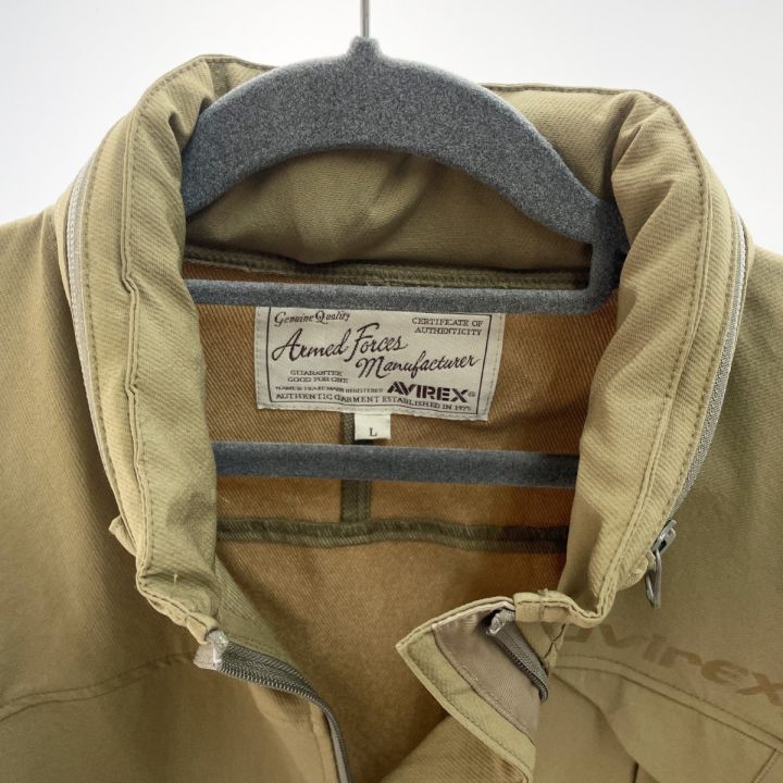 AVIREX ブラウン ミリタリージャケット Lサイズ
