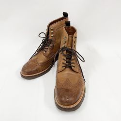 〇〇 REGAL リーガル レースアップブーツ ウイングチップ サイズ26cm キャメル Bランク