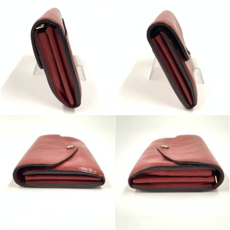  LOUIS VUITTON ルイヴィトン モノグラム アンプラント ポルトフォイユ サラ 二つ折り長財布  M62213 レッド