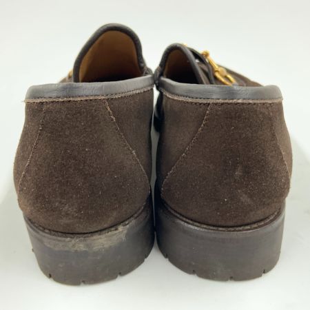  GUCCI グッチ  ホースビット スエード ローファー 1116030 表記サイズ 41 1/2 E ダークブラウン 現状渡し 