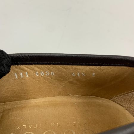  GUCCI グッチ  ホースビット スエード ローファー 1116030 表記サイズ 41 1/2 E ダークブラウン 現状渡し 