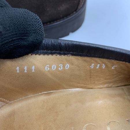  GUCCI グッチ  ホースビット スエード ローファー 1116030 表記サイズ 41 1/2 E ダークブラウン 現状渡し 