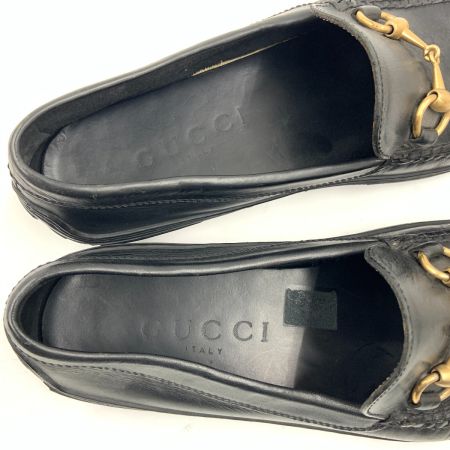  GUCCI グッチ ホースビット レザー ローファー1100208 表記サイズ 42M ブラック