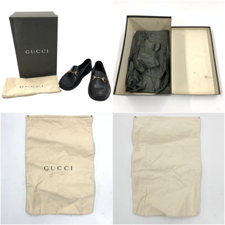  GUCCI グッチ ホースビット レザー ローファー1100208 表記サイズ 42M ブラック