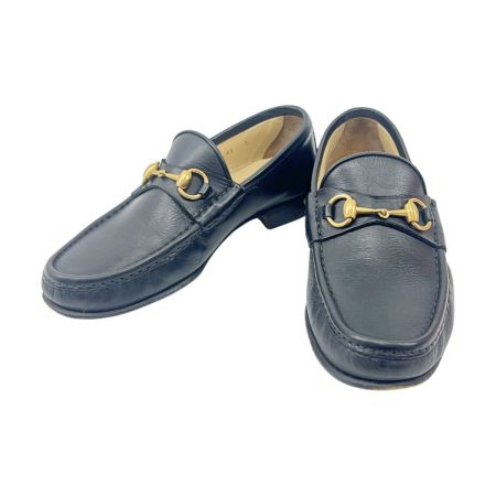  GUCCI グッチ ホースビット レザー ローファー  表記サイズ 41 E 110 0009 ブラック 現状渡し 