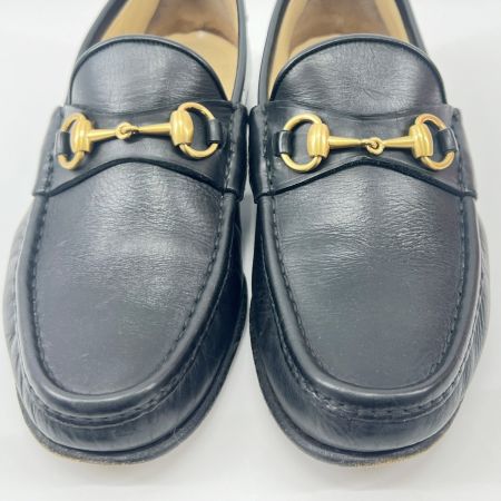  GUCCI グッチ ホースビット レザー ローファー  表記サイズ 41 E 110 0009 ブラック 現状渡し 