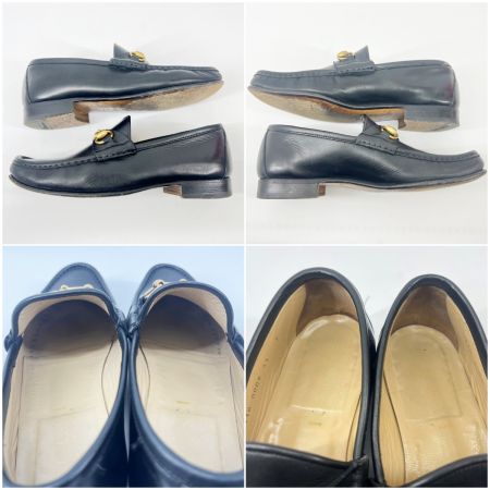  GUCCI グッチ ホースビット レザー ローファー  表記サイズ 41 E 110 0009 ブラック 現状渡し 