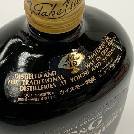 【北海道内限定発送】 NIKKA WHISKY ニッカウイスキー G＆G 黒瓶 ウィスキー 特急 760ml 43％ 未開栓