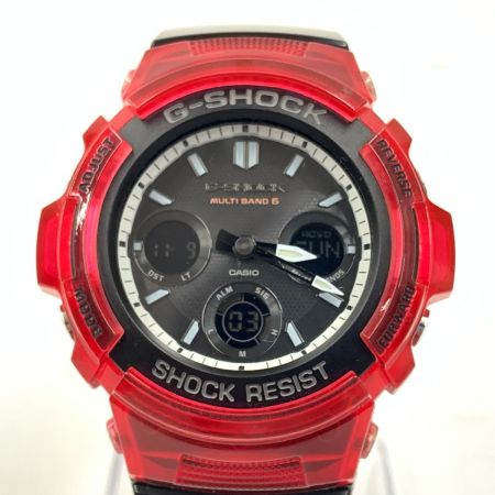  CASIO カシオ Gショック スペシャルカラー ソーラー電波クォーツ 腕時計 AGW-M100SRB レッド x ブラック