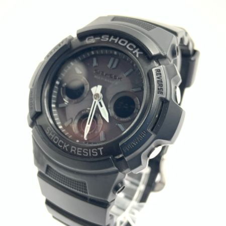  CASIO カシオ G-SHOCK ジーショック 電波ソーラー 腕時計 AWG-M100B-1A ブラック