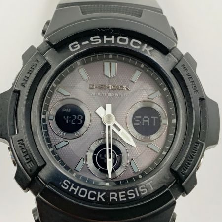  CASIO カシオ G-SHOCK ジーショック 電波ソーラー 腕時計 AWG-M100B-1A ブラック