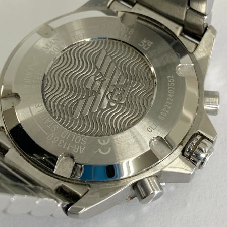 EMPORIO ARMANI エンポリオアルマーニ DIVER 100M アナログクォーツ 腕時計 AR-11360 シルバー