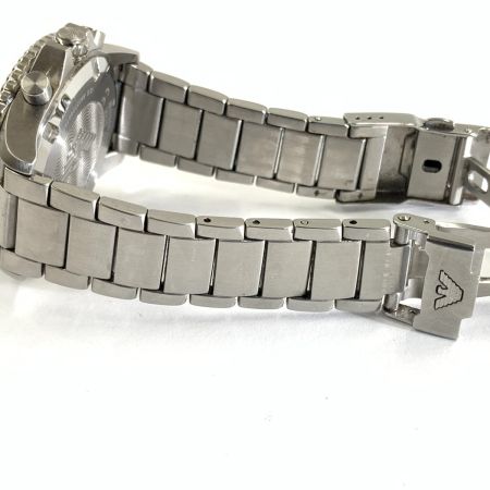  EMPORIO ARMANI エンポリオアルマーニ DIVER 100M アナログクォーツ 腕時計 AR-11360 シルバー