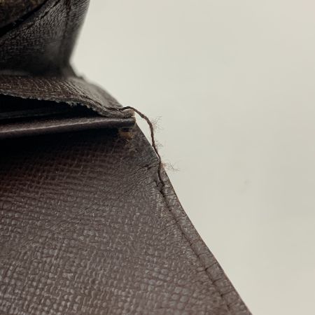  LOUIS VUITTON ルイヴィトン ダミエ ポルトフォイユ サラ 二つ折り財布  N63209 ブラウン イニシャル入り