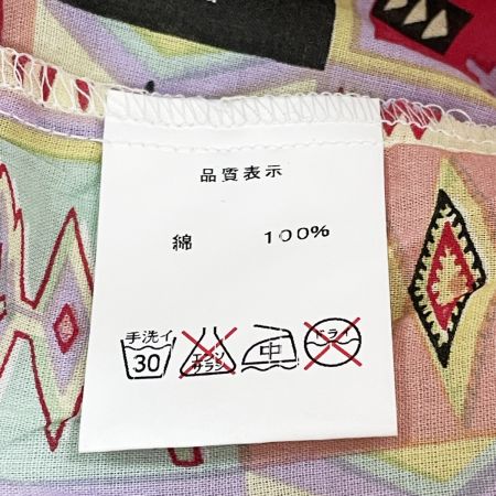  Indian インディアン メンズ シャツ 幾何学模様 サイズL IS-323 未使用品