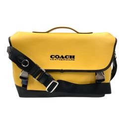 〇〇 COACH コーチ リーグ バイク バイク ショルダーバッグ  C5344 イエロー Sランク