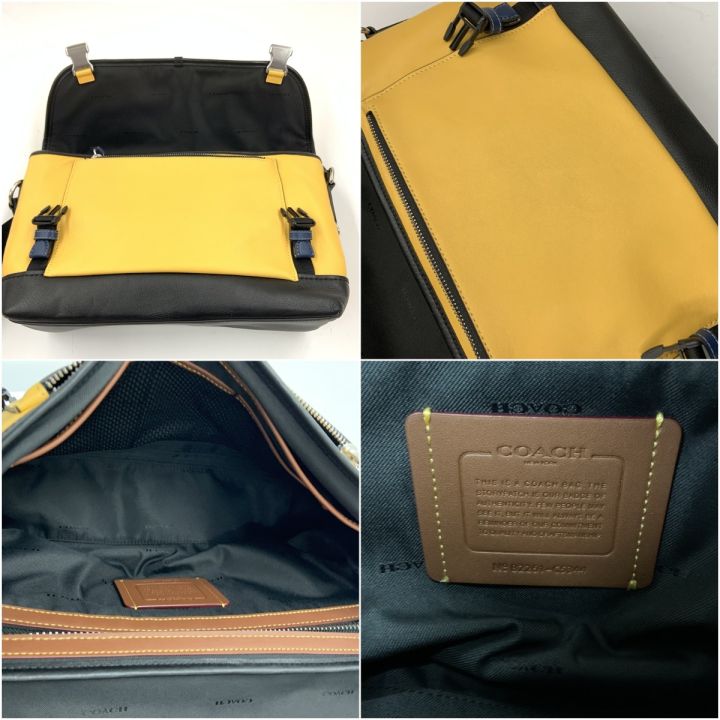 COACH コーチ リーグ バイク バイク ショルダーバッグ C5344 イエロー